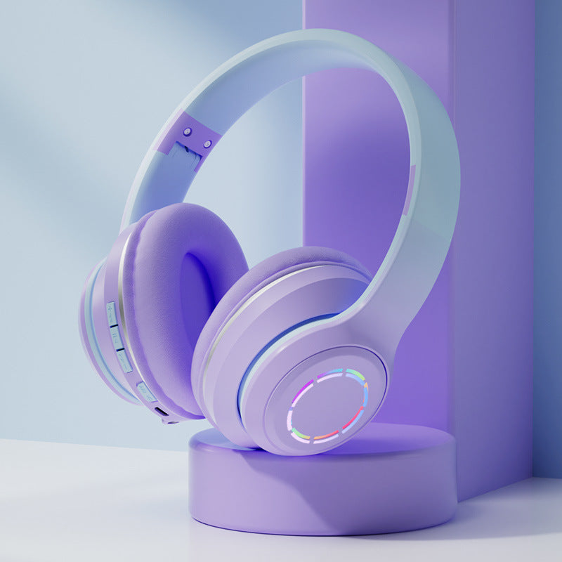 PastelGlow™ Foldable Wireless Bluetooth Headphones