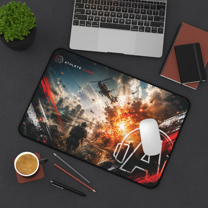 Battlefield Gaming Desk Mat — Athlete Audio Logo Mouse Pad