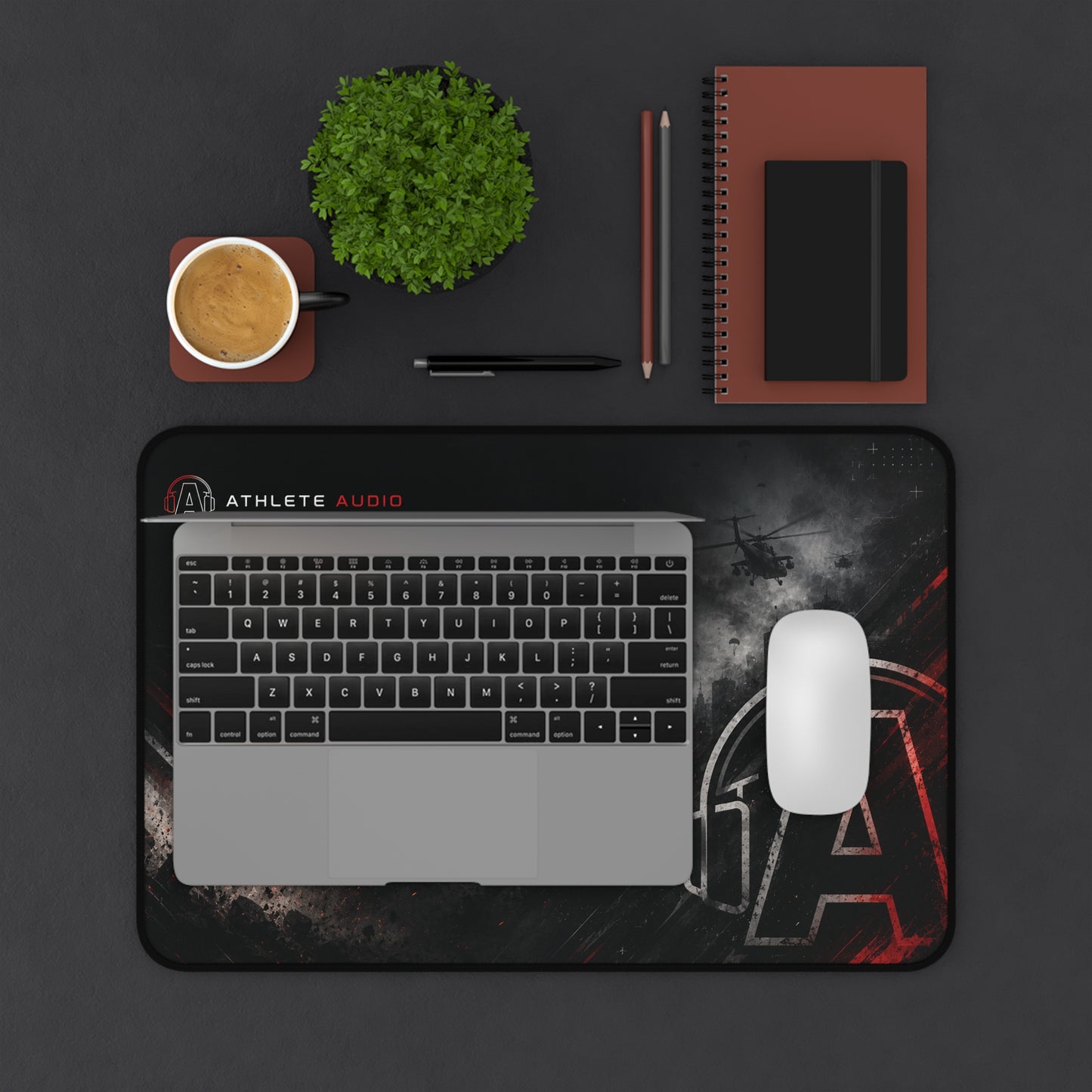 Gaming Desk Mat — Athlete Audio Logo Mouse Pad