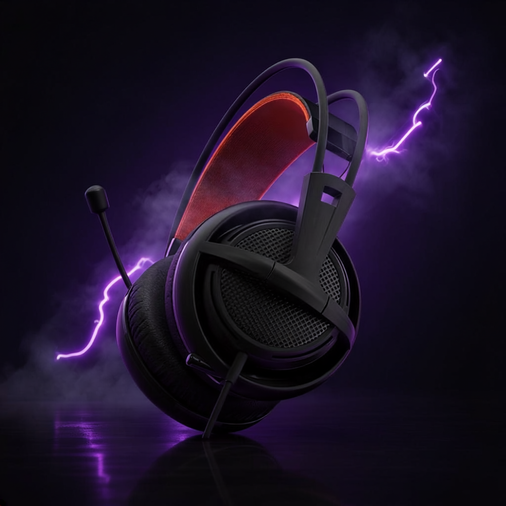 AeroSound Pro Wired Headphones with Microphone – Over-Ear Stereo Gaming & Music Headset