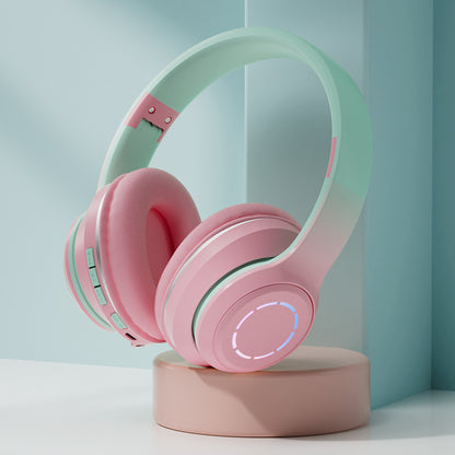 PastelGlow™ Foldable Wireless Bluetooth Headphones