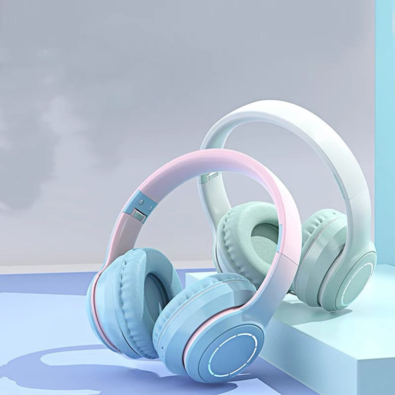 PastelGlow™ Foldable Wireless Bluetooth Headphones