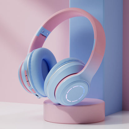 PastelGlow™ Foldable Wireless Bluetooth Headphones