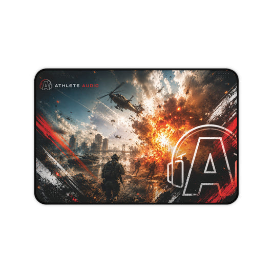 Battlefield Gaming Desk Mat — Athlete Audio Logo Mouse Pad