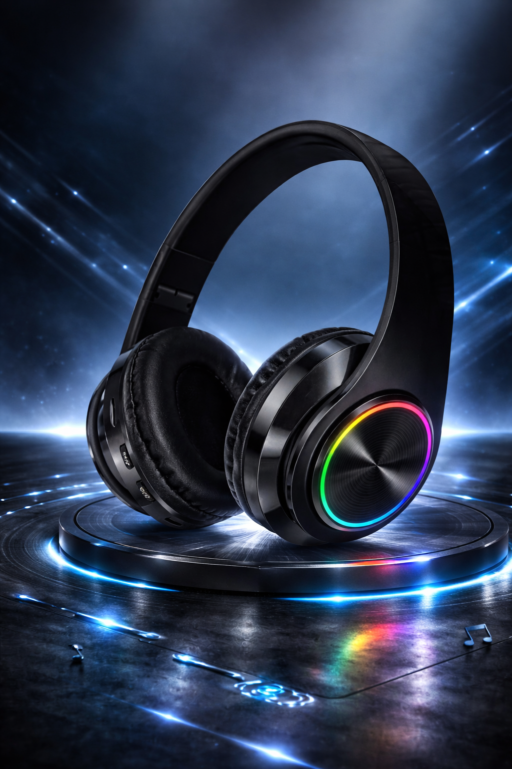 PulseWave Wireless Bluetooth Gaming Headphones – RGB Bass Over-Ear Headset