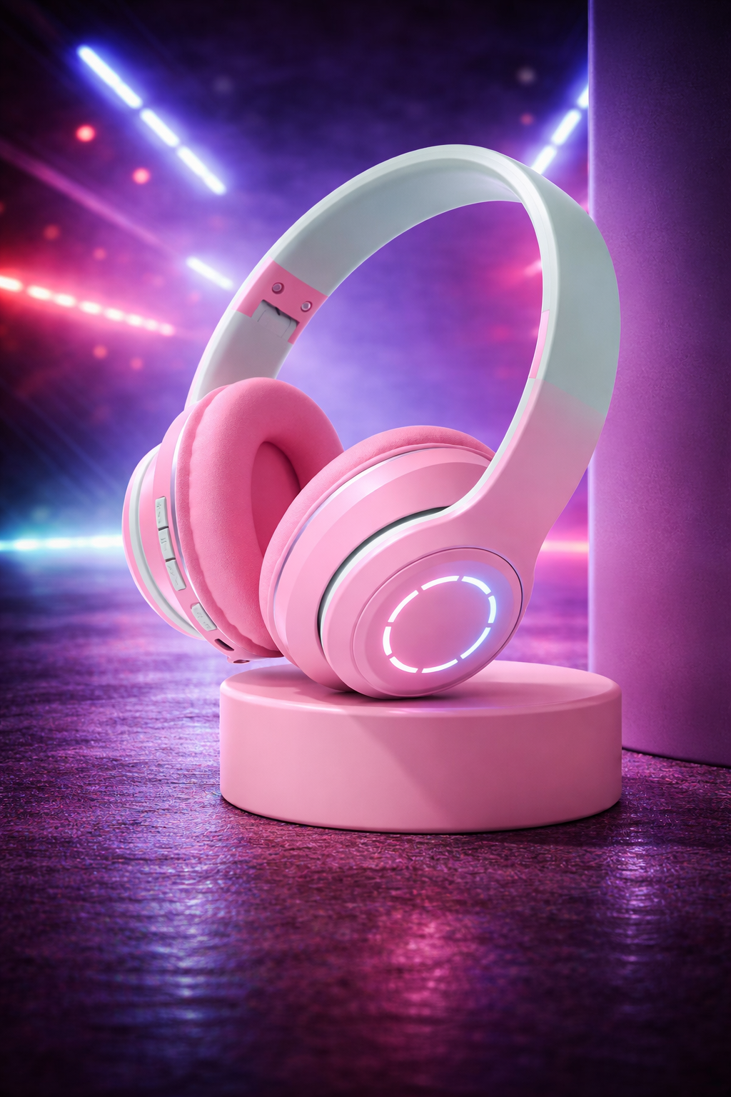 PastelGlow™ Foldable Wireless Bluetooth Headphones