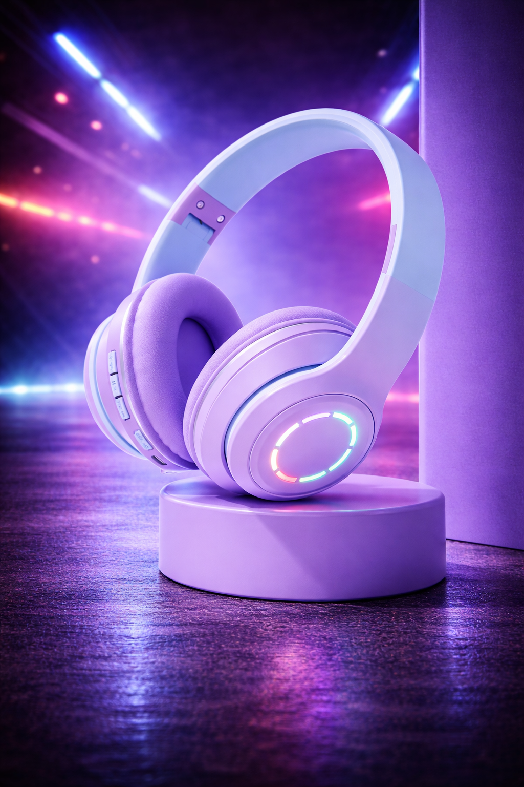 PastelGlow™ Foldable Wireless Bluetooth Headphones
