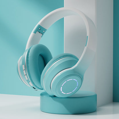 PastelGlow™ Foldable Wireless Bluetooth Headphones
